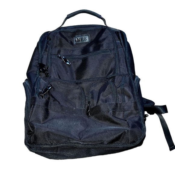 NRA Black Tactical Adjustable Straps Compartments Backpack - Picture 1 of 4